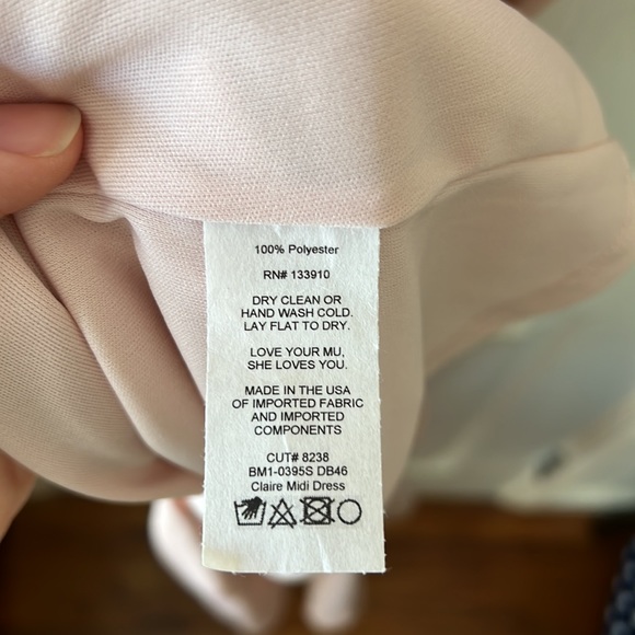 Show Me Your Mumu Claire Midi Dress Dusty Blush M - Picture 12 of 14